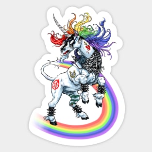 Powercornus, the Rainbow of Doom Sticker